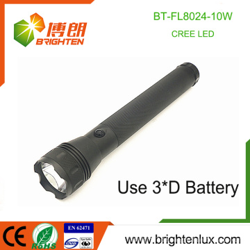 China Wholesale Handheld Heavy Duty Cree Led 10W Fackel 3D Batterie angetriebene beste taktische Led Taschenlampe